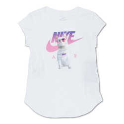 Pre School T-Shirts - Nike Graphic Cat - White-White