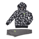 Carbon Heather-Blk-Purple