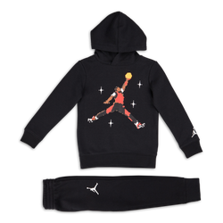 Pre School Tracksuits - Jordan Boys Essentials Graphic Hooded - Black-Black
