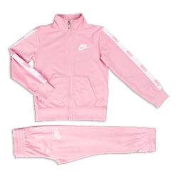 Pre School Tracksuits - Nike Girls Repeat Track Suit - Pink-Pink