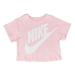 Pre School T-Shirts - Nike Girls Club Boxy Shortsleeve Tee - Arctic Punch-Arctic Punch