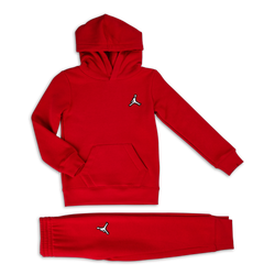 Pre School Tracksuits - Jordan Essentials  Hooded Suit - Gym Red-Gym Red