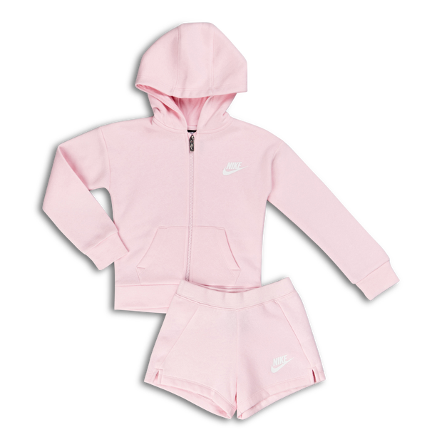 Image of Nike Girls Sportswear Full Zip Summer Set - Scuola Materna Tracksuits