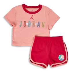Maternelle Tracksuits - Jordan Girls Bff Summer Set - Rush Pink-Rush Pink