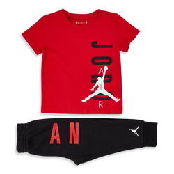 Pre School Tracksuits - Jordan Jumpman Set - Dark Obsidian-Track Red-Obsidi