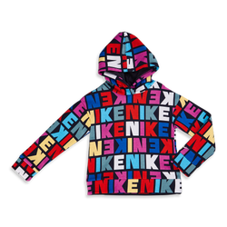 Scuola materna Hoodies - Nike Club Aop - Obsidian-Multi