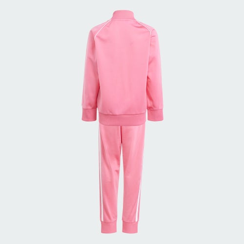 Adidas baby pink tracksuit deals