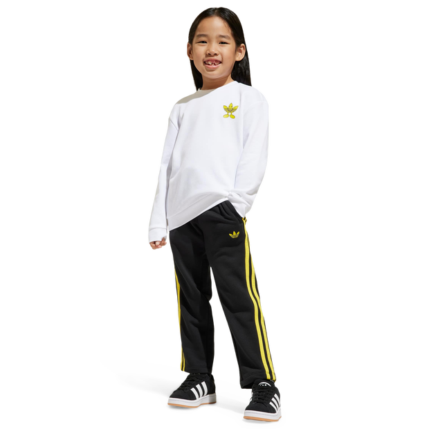 Adidas Smiley Unisex Trainingsanzüge - Weiß - Größe: 111 - 116 CM - Baumwoll-Fleece - Foot Locker