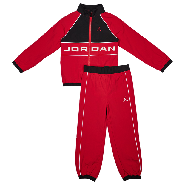 Jordan Windbreaker Unisex Tracksuits - Red - Size 6 - 7 Years - Poly Woven