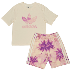 Vorschule Tracksuits - adidas Aop Palm - Cream White-Cream White