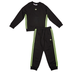voorschools Tracksuits - adidas Adicolor 3-Stripes - Black-Signal Green