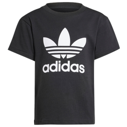 Vorschule T-Shirts - adidas Adicolor Trefoil - Black-Black