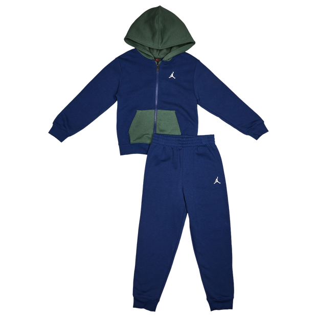 Jordan Brooklyn Color Block Unisex Tracksuits - Blue - Size 2 - 3 Years
