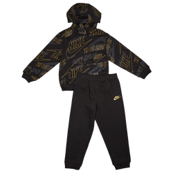 Pre School Tracksuits - Nike Futura Aop - Black-Black