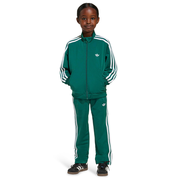 Adidas Firebird Bambini - Tute Da Ginnastica Verde - Taglia 117 - 122 Cm