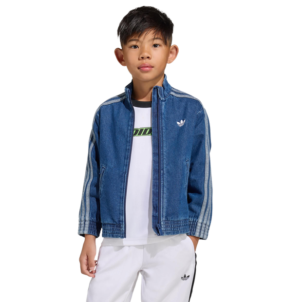 Adidas Firebird Bambini - Top da pista Blu - Taglia 105 - 110 CM - Twill di Cotone