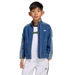 Medium Vintage Denim-White