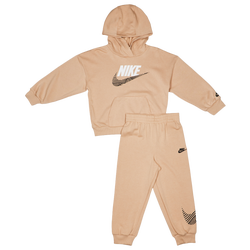 Pre School Tracksuits - Nike Itz Oversized Ft - Hemp-White