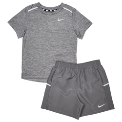 Pre School Tracksuits - Nike Miler - Smoke Grey-Grey