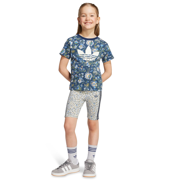 Adidas Originals X Liberty London Bambini - Tute da ginnastica Blu - Taglia 111 - 116 CM - Jersey di cotone