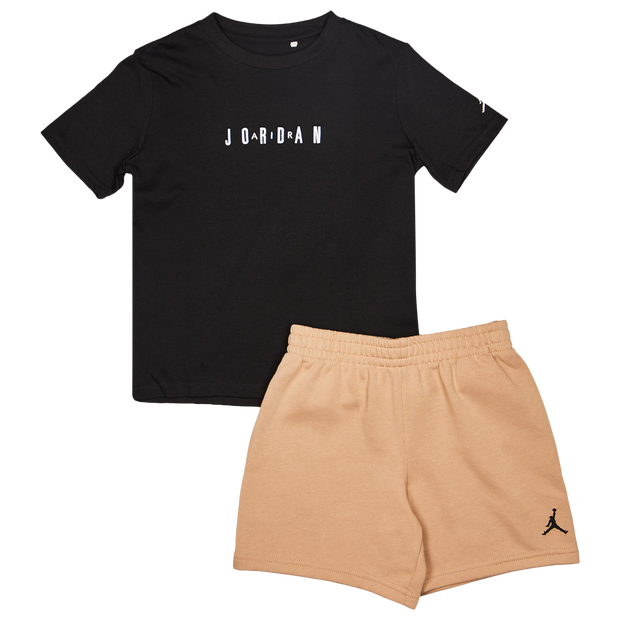 Jordan Wordmark Emb Unisex Tracksuits - Black - Size 5 - 6 Years - Cotton Jersey — Jordan