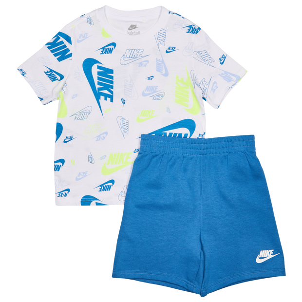 Nike Aop Futura Toss Unisex Tracksuits - White - Size 2 - 3 Years - Cotton Jersey — Nike