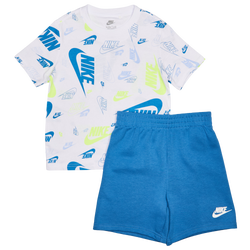 Vorschule Tracksuits - Nike Aop Futura Toss - White-Star Blue
