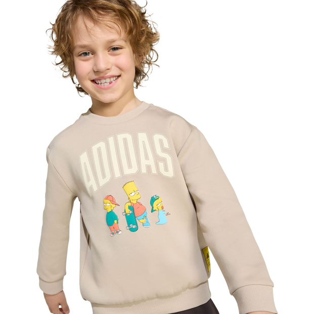 Adidas The Simpsons Jogger Bebé Chándales - Beige - Talla 99 - 104 CM - Tejido Jersey de algodón