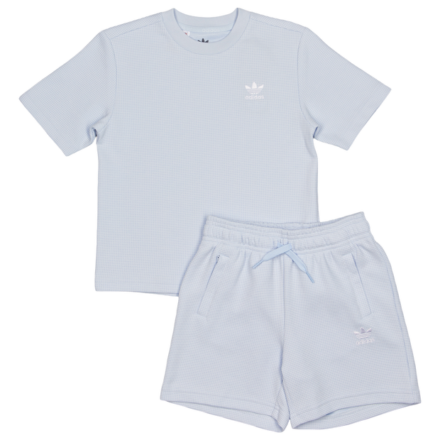 Adidas Waffle Bambini - Tute da ginnastica Blu - Taglia 111 - 116 CM - Jersey di cotone