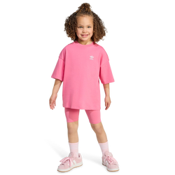 Maternelle Tracksuits - adidas Cycling Shorts And Tee Set - Pink Fusion-Pink Fusion