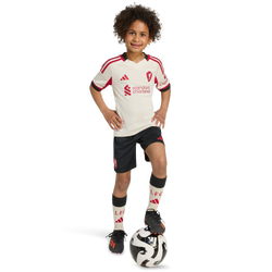 Maternelle Jerseys/Replicas - adidas Liverpool Fc 25/26 Away Mini Kit - Wonder White-Wonder White