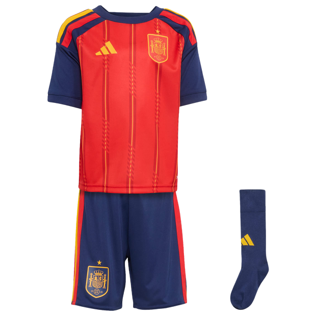 Adidas Spain Unisex Jerseys/Replicas - Red - Size 4 - 5 Years - Poly Mesh