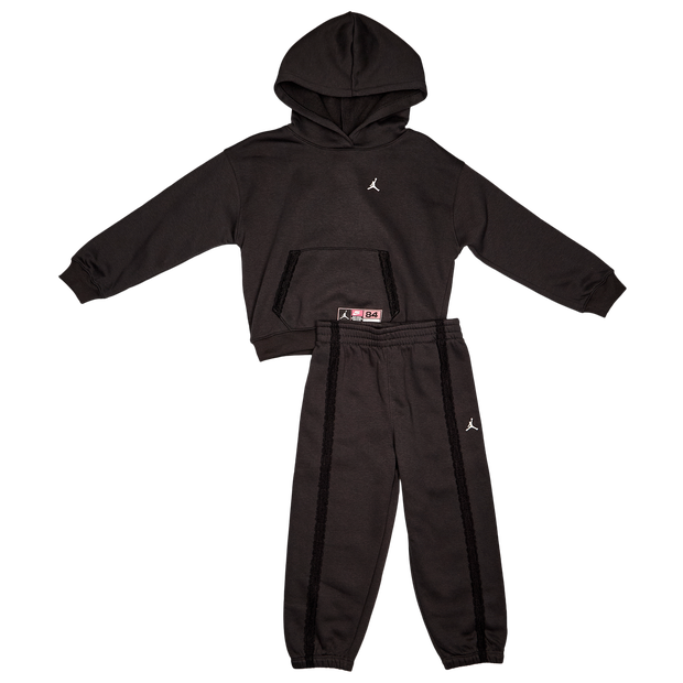 Jordan Lace Kinder Trainingsanzüge - Grau - Größe 110 - 116 CM - Baumwoll-Fleece