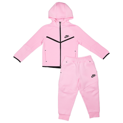 Pre School Tracksuits - Nike Tech Fleece - Pink Rise-Pink Rise