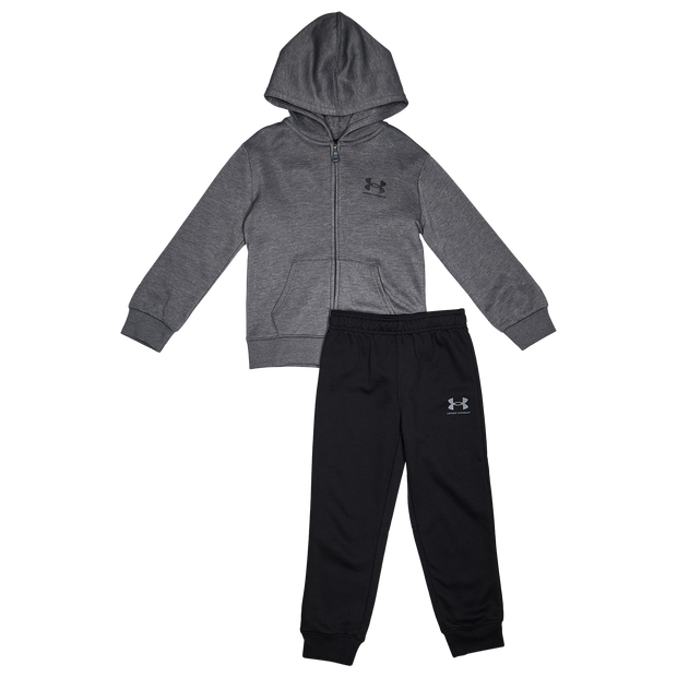 Under Armour fleece Trainingspakken Peuter - Grijs - Maat 80 - 96 CM - Katoen French Terry
