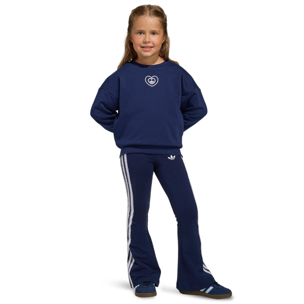 Adidas Disney Crew Flared Leggings Set Bébé - Survêtements, Bleu - Taille 99 - 104 CM - Jersey de coton