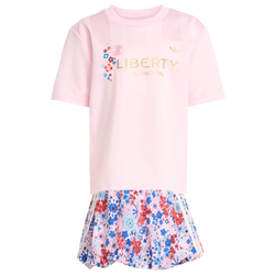 voorschools Tracksuits - adidas Originals X Liberty London Skirt Tee Set - Clear Pink-Clear Pink