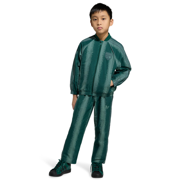 Adidas Minecraft Sst Tracksuit Trainingspakken Peuter - Groen - Maat 117 - 122 CM - Poly Mesh