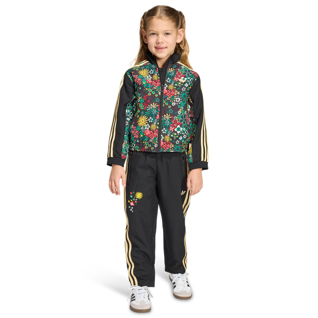 Adidas Liberty London Unisex Tracksuits - Black - Size 7 - 8 Years - Poly Mesh