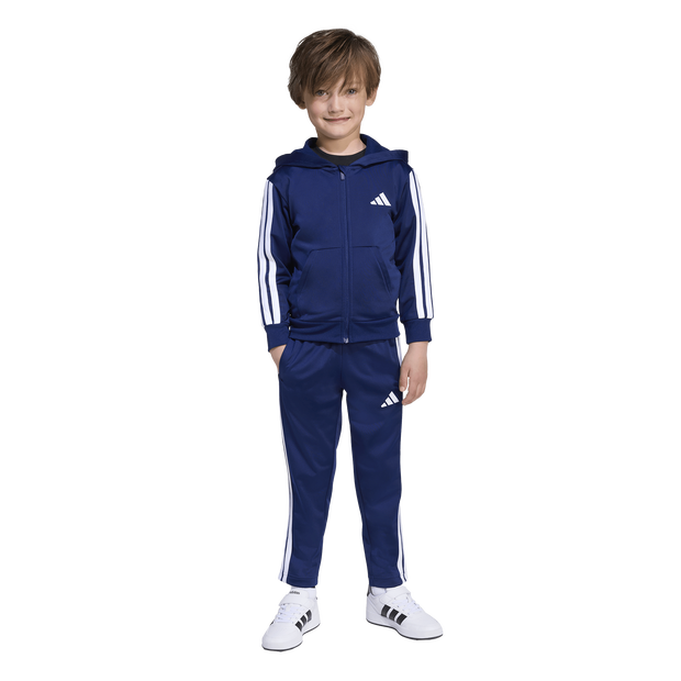 Adidas Essentials Tracksuit, Kids Blue Mesh Tracksuits,  Size 5 - 6 Years
