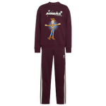 Maroon-Off White