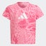 adidas Aeroready Sport Icons Animal Print - Primaria y colegio T-Shirts Bliss Pink-Pulse Magenta-White