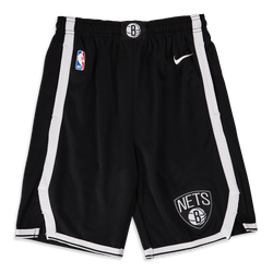 Grade School Shorts - Nike Nba Nets Swingman Icon - Black-Black