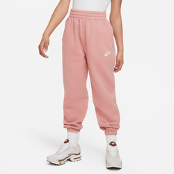 Grade School Pants - Nike Club Oversized - Red Stardust-Red Stardust-Whi