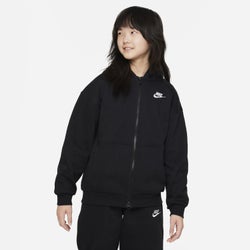 Grundschule Hoodies - Nike Club Oversized - Black-White