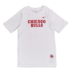 Grade School T-Shirts - Nike Nba Chicago Bulls - White-White