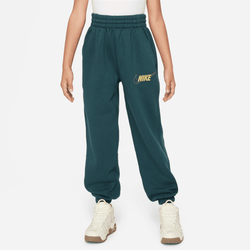 Primaire-College Pantalons - Nike Club Oversized - Deep Jungle-Metallic Gold