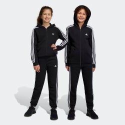 Grundschule Hosen - adidas Essentials 3-Stripes - Black-White