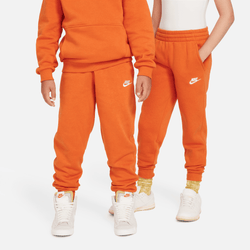 Primaria y colegio Pantalones - Nike Club - Campfire Orange-White