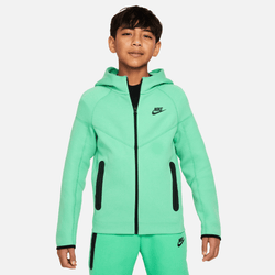 Scuola elementare e media Hoodies - Nike Tech Fleece - Spring Green-Black